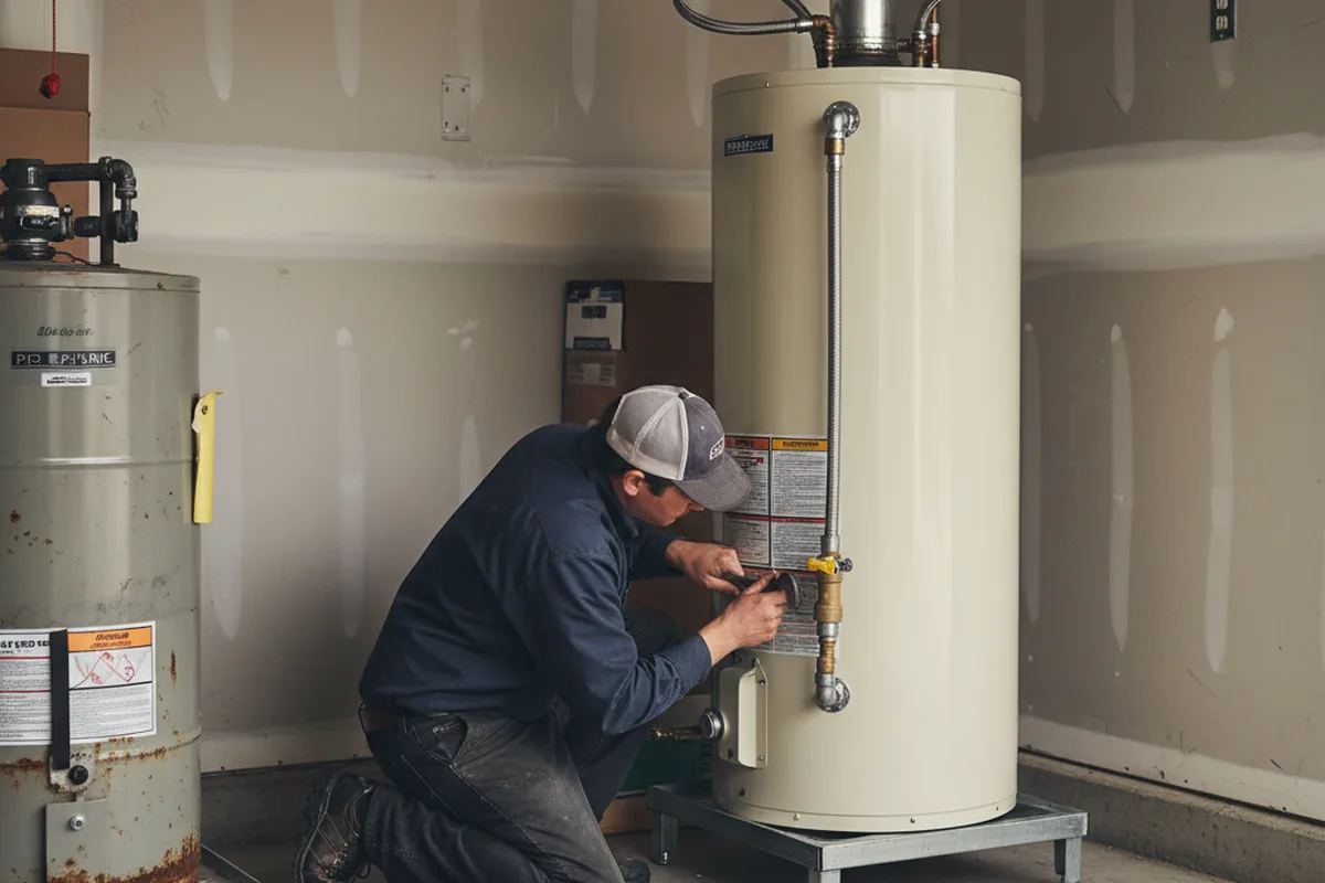 Water heater and shutoff valve replacement in Jackpot